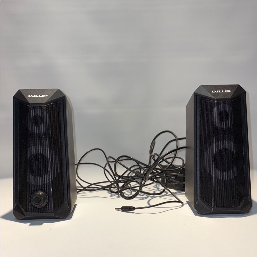 Black Portable Speakers with Stereo Sound